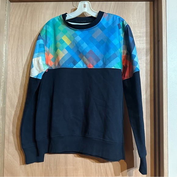 Gene rolling paper company medium Colorful Geometric Men's Sweater - Picture 1 of 5